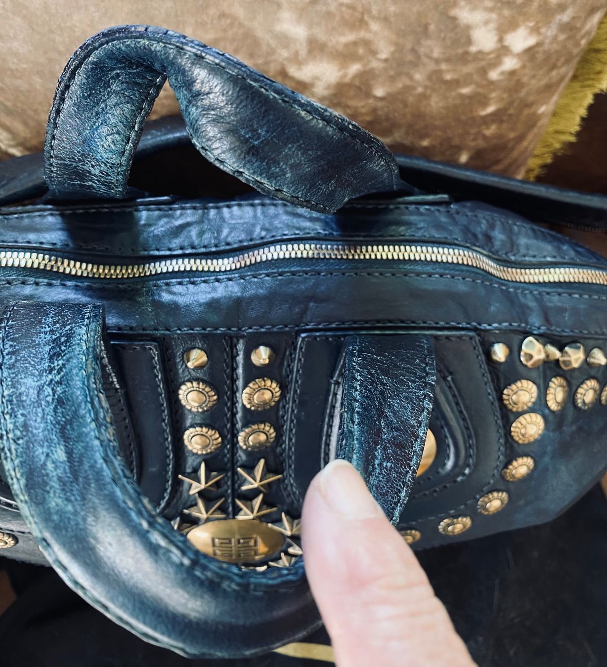 Givenchy Borse da donna: Givenchy blaue Nightingale Bag – Usato da Zürich venduto da Sol65 4