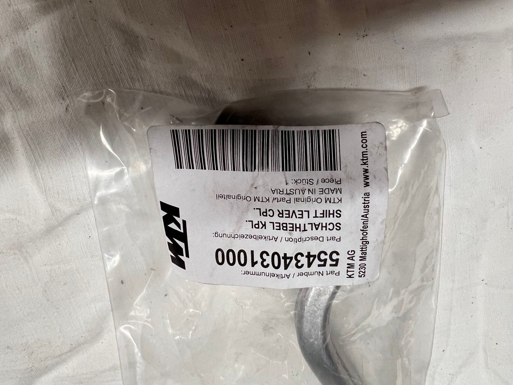 KTM Tutti i ricambio per moto: Schalthebel KTM EXC – Nuovo e nell'imballaggio originale da Saanen venduto da AV_Parts 2