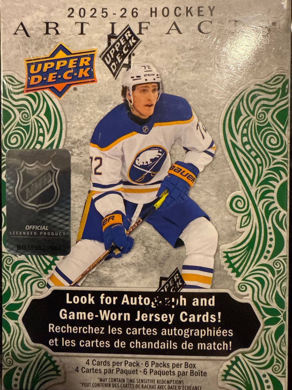 NHL Sammelbilder & Trading cards: Upper Deck Artifacts Hockey 2025/26 – Neu und originalverpackt aus Bellach von OnlyCards