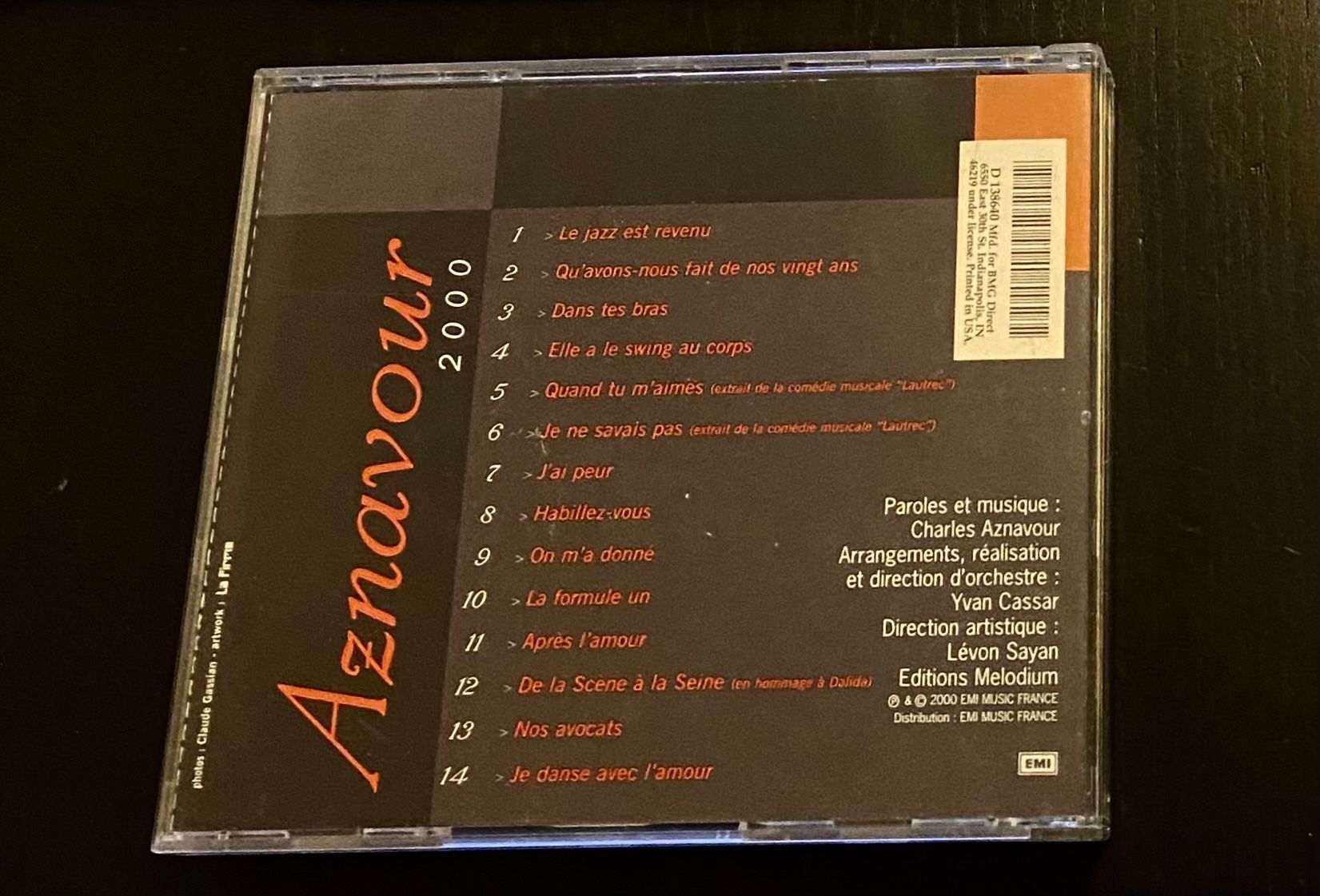 CD: Charles Aznavour CD Aznavour 2000 – Usato da Luzern venduto da Lycka 1