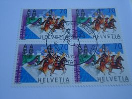 arke Sechseläuten 2000, FDC Einzel + 4erblock, 2 Bel