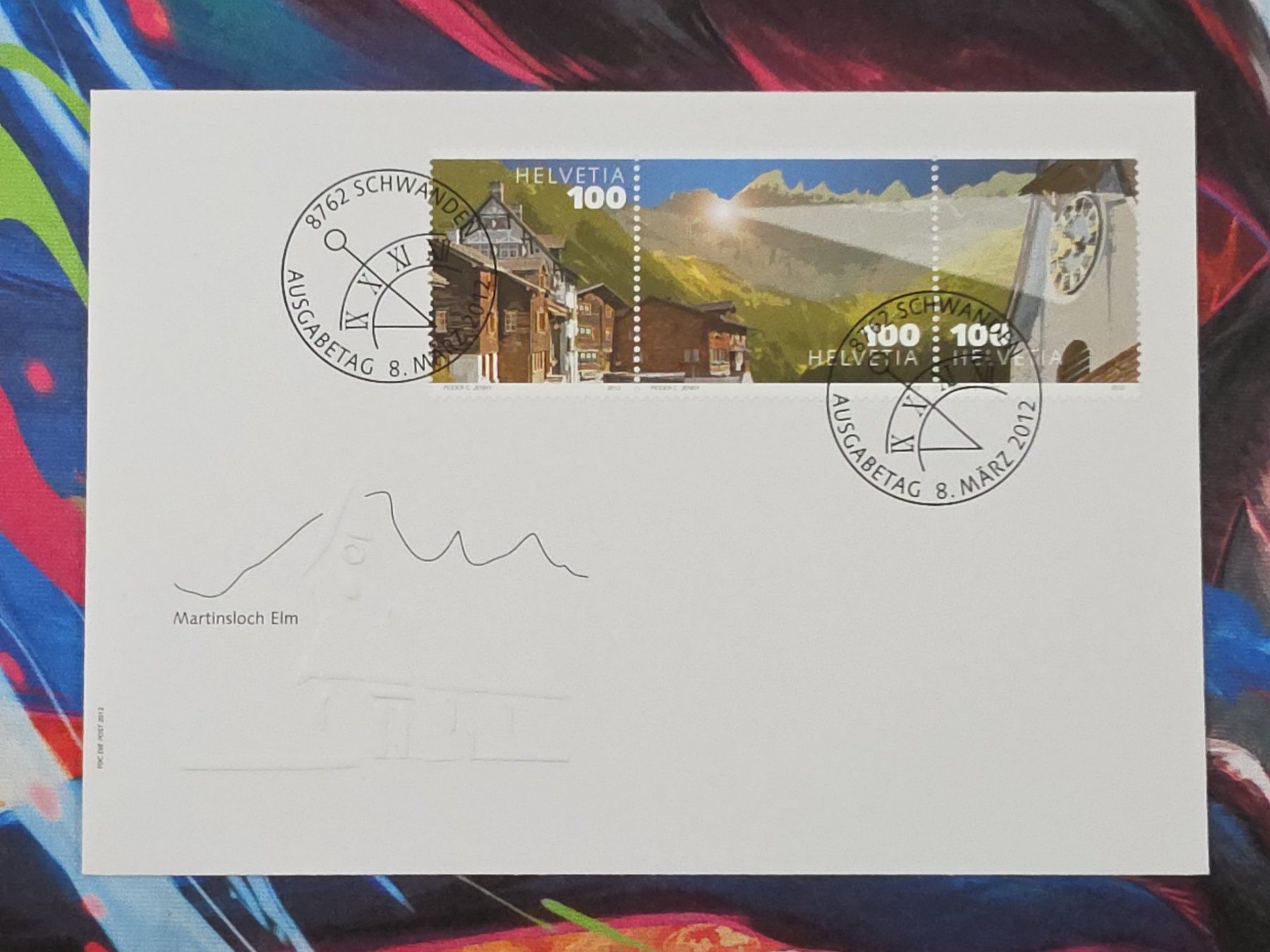 Tutti i francobolli: CL29 Enveloppe + Timbre Suisse 2012 – Usato da Cousset venduto da Patrick_Collections