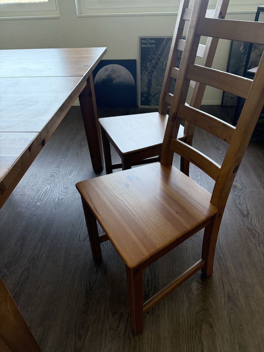 Ikea Tischset: (GRATIS) IKEA Ausziehtisch mit 4 Stühlen | Gut gebraucht – Gebraucht aus Dintikon von wunderliing 3