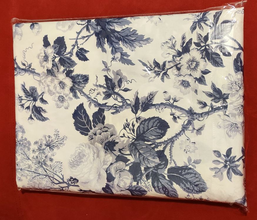 Tekanna-by Cocktail-Servietten, 25 Stück – Baumwolle, Blumenmuster Marineblau, 12,7x12,7 Cm, Wiederverwendbar