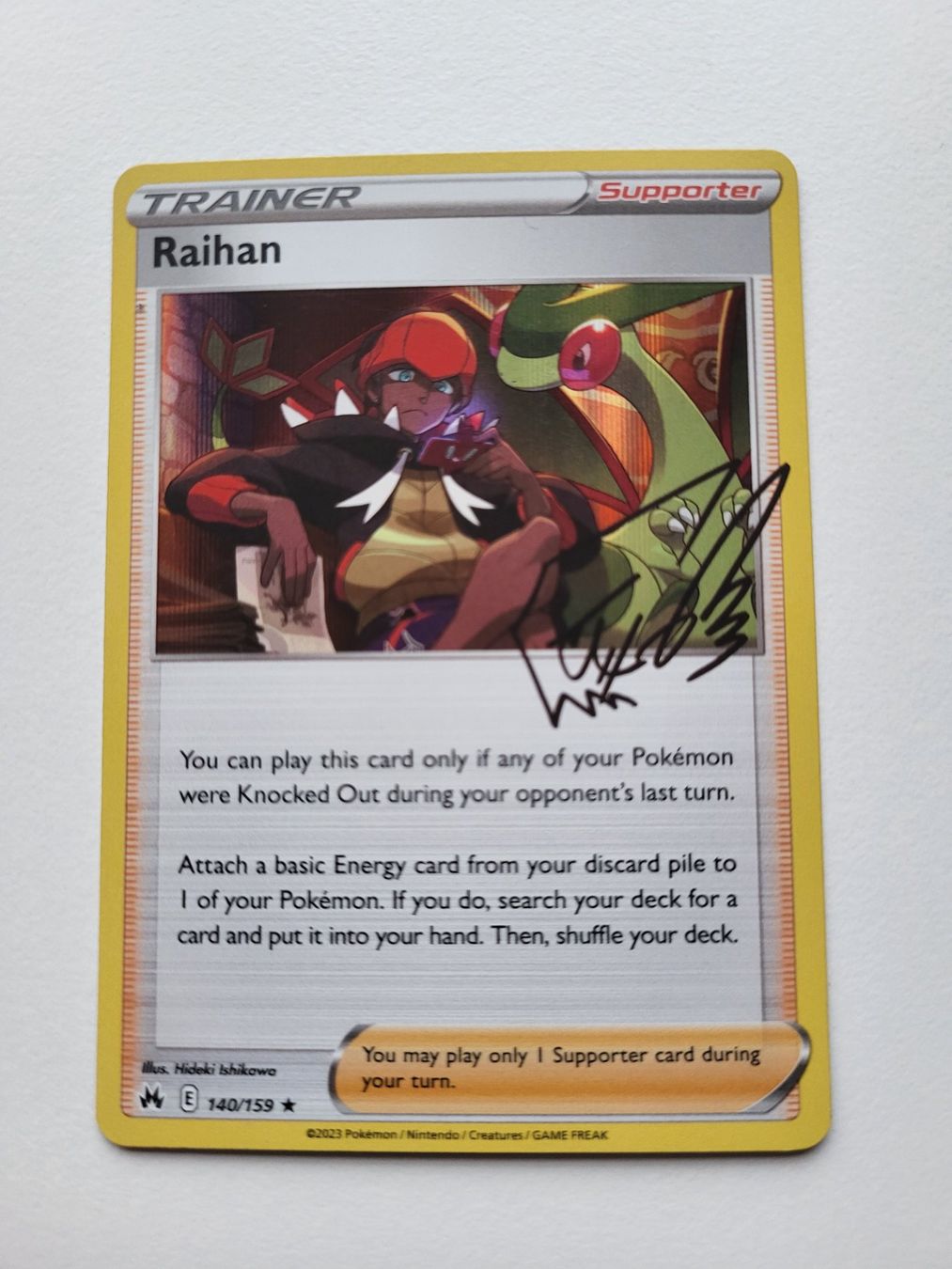 Pokémon Sammelbilder & Trading cards: Raihan (Crown Zenith 140/159) signed – Gebraucht aus Erlenbach ZH von ram_mjn5