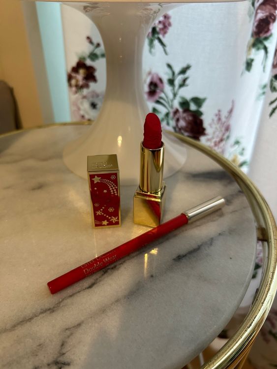 Estee Lauder lipstick starlet red with red lip liner NEW Kaufen auf