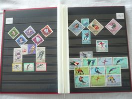 Olymp. Winterspiele 1 kl. Sammlung mit 108 Marken