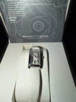 Maurice Lacroix Damen Uhr Stahl mit weissen Lederband