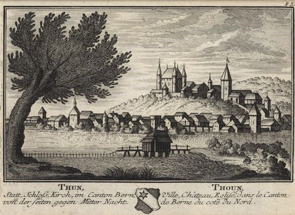 Incisioni: Thun von Herrliberger 1754 – Usato da Rafz venduto da Helvet32 1