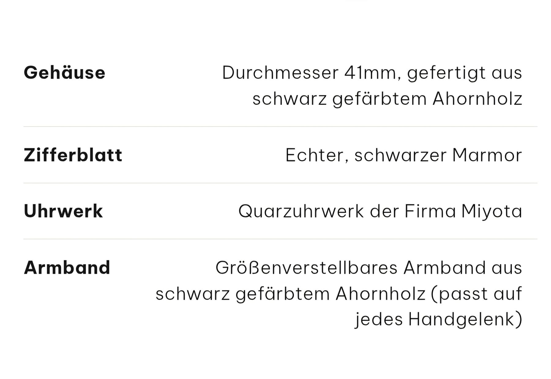 Orologi: wunderschöne Holzkern- Uhr mit echtem Marmor – Usato da Grosshöchstetten venduto da Dirue 6