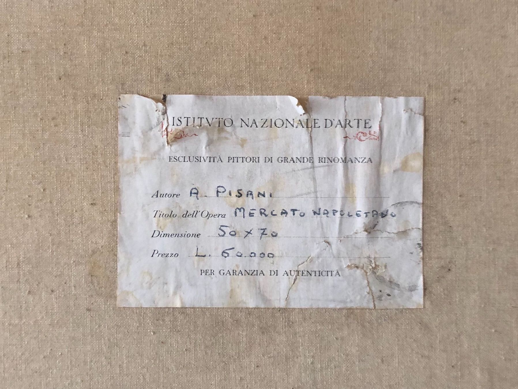 Gemälde: Pisani Angelo (1885-1950) – Gebraucht aus Grosshöchstetten von Perle1951 4