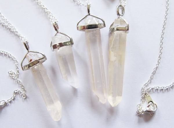 Anhänger: Anhänger Quarz / Quartz mit Kette 46cm – Neu (gemäss Beschreibung) aus Schwanden GL von UHRKNALL