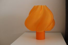 Orange 3D Printed Lamp