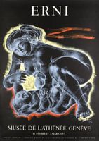 Erni Hans "La Maternité" Affiche originale de 1957