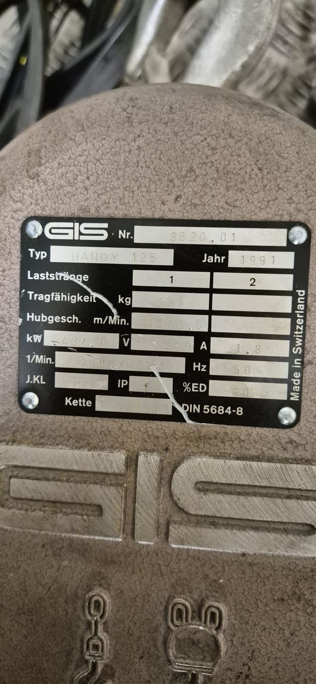 Paranco multiuso: GIS  Kettenzug  – Usato da Zürich venduto da Unameka 2