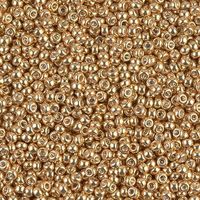 MIYUKI Rocailles 11/0 – Galvanisiertes Gelbgold (11-91052)
