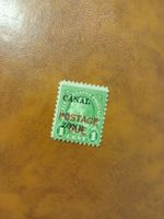 Timbre rare: Zone du Canal, 1 cent, vert, collection 49