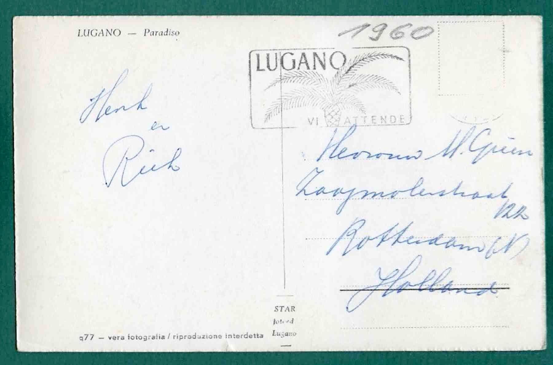 Cartoline postali: Lugano-Paradiso, ca. 1960, gelaufen – Usato da Sargans venduto da Hausi1951 1