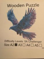 Wooden-Puzzle-Holzpuzzle-Adler im Flug-Familienspiel 37x37cm
