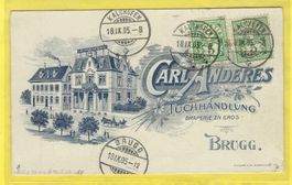 18.9.1905Strichlitho Tuchhandlung Carl Anderes,en gros,Brugg