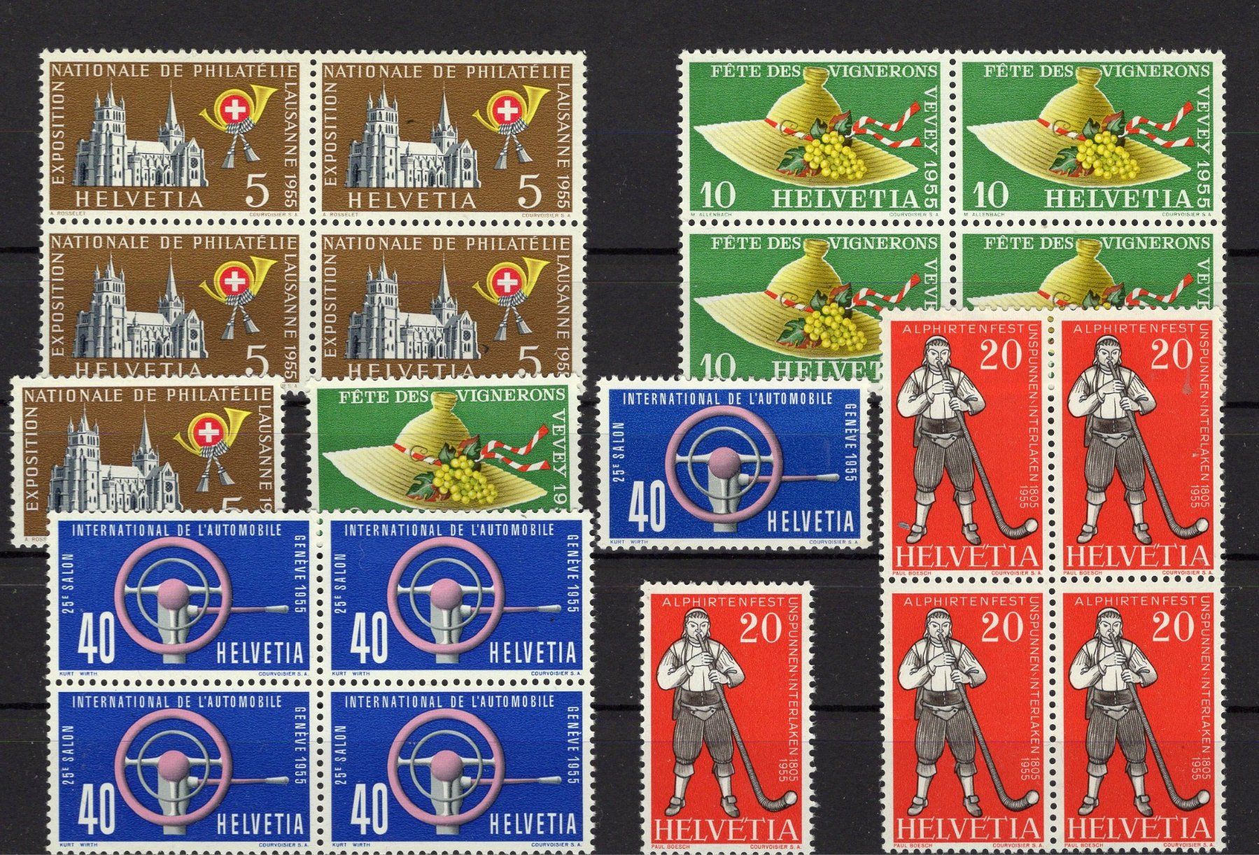Tutti i francobolli: R1514  /  Suisse 1955 – Usato da Ste-Croix venduto da MONT-TAGNAC