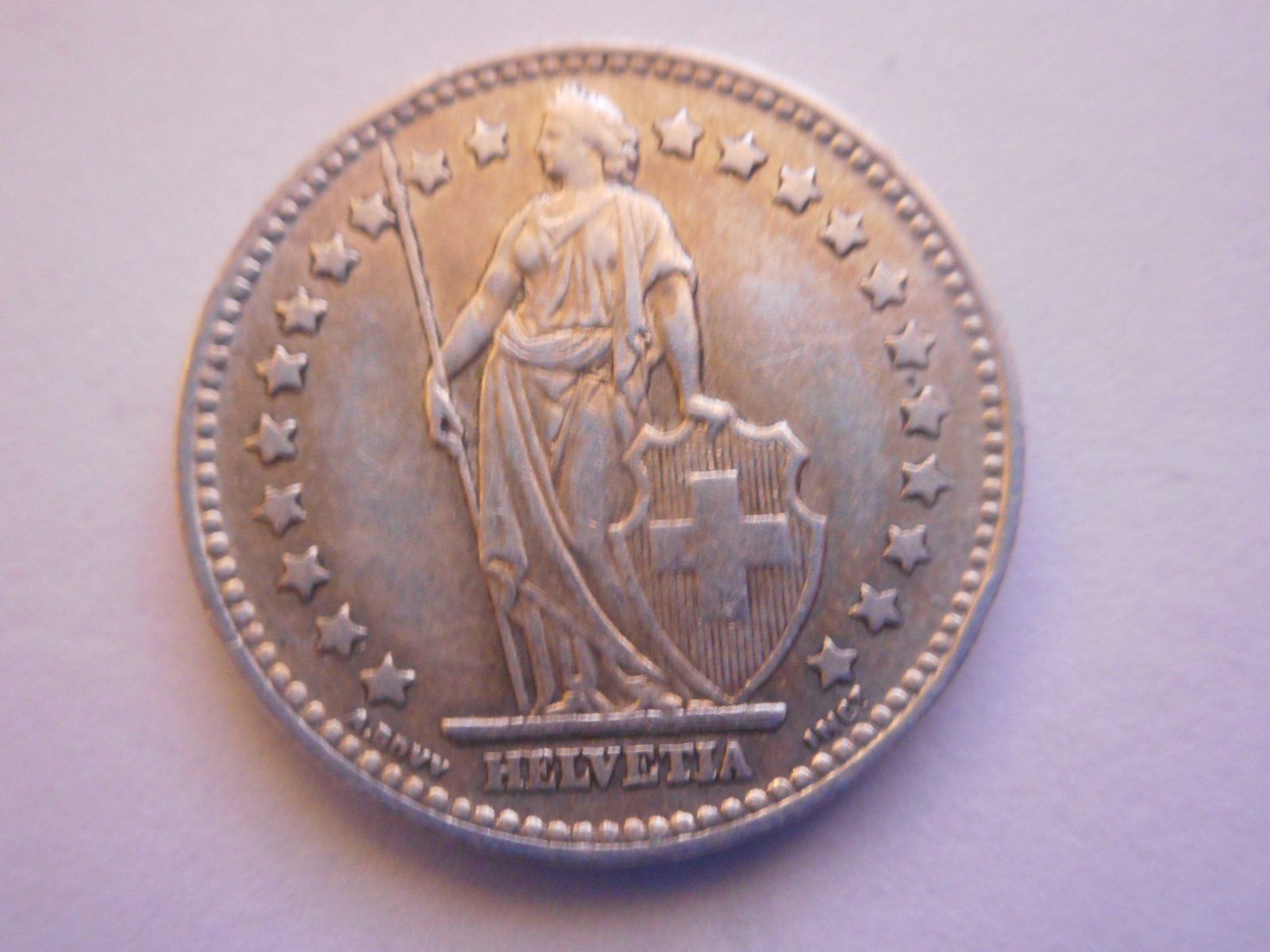 Tutti le monete: 1 Fr. 1955 silber – Usato da Kriegstetten venduto da pizlad2010 1