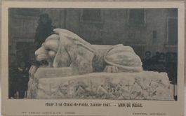 LA  CHAUX-DE-FONDS  -  Lion de neige  - Janvier 1907