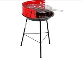 Rundgrill mit Dreibeingestell Stahlblech, mit Windschutz