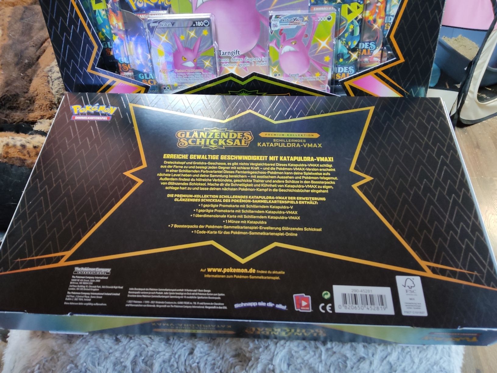 Pokémon Cartes à collectionner: POKÉMON Glanzendes Schicksal IKSBAT + KATAPULDRA VMAX SET – Neuf avec emballage d'origine à Vezio par 41181 1