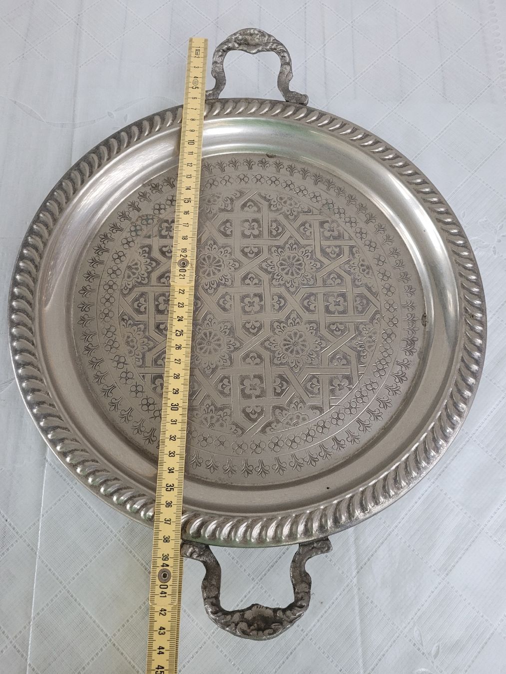 Servierplatten: Antikes Tablett versilbert  – Gebraucht aus Buttikon SZ von Corendo 5
