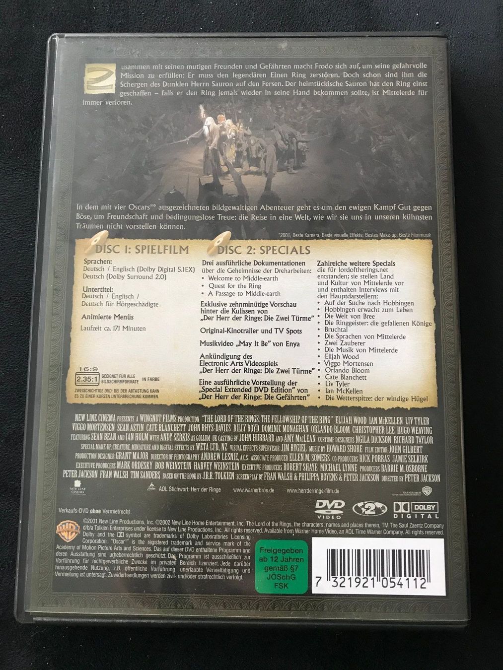 Tutti i DVDs: Herr der Ringe 1,2,3 – Usato da Hägendorf venduto da Octagon81 3