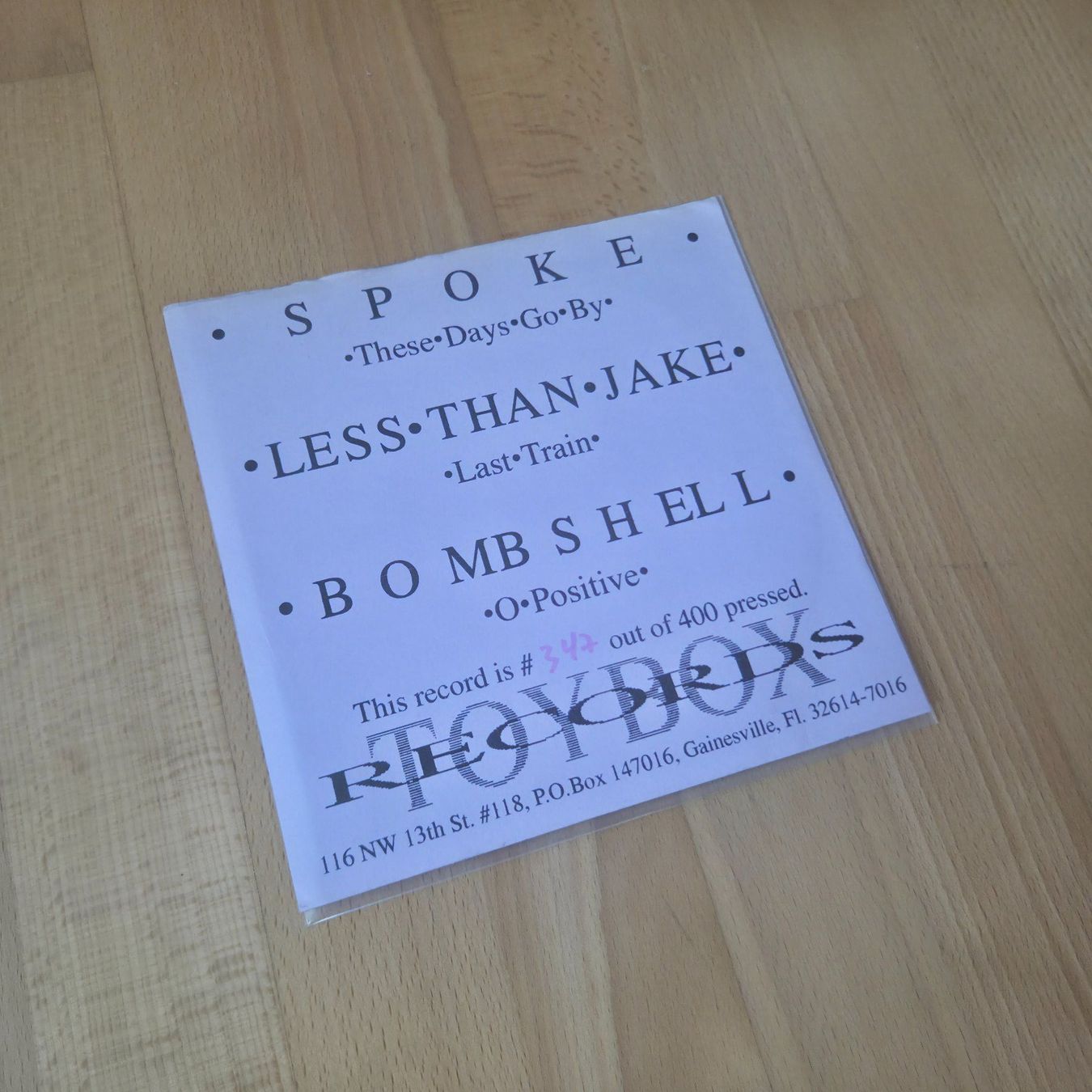 Dischi in vinile: Spoke / Less Than Jake / Bombshell – 3 Way Split 7inch PUNK – Usato da Zürich venduto da Wickeddude 3