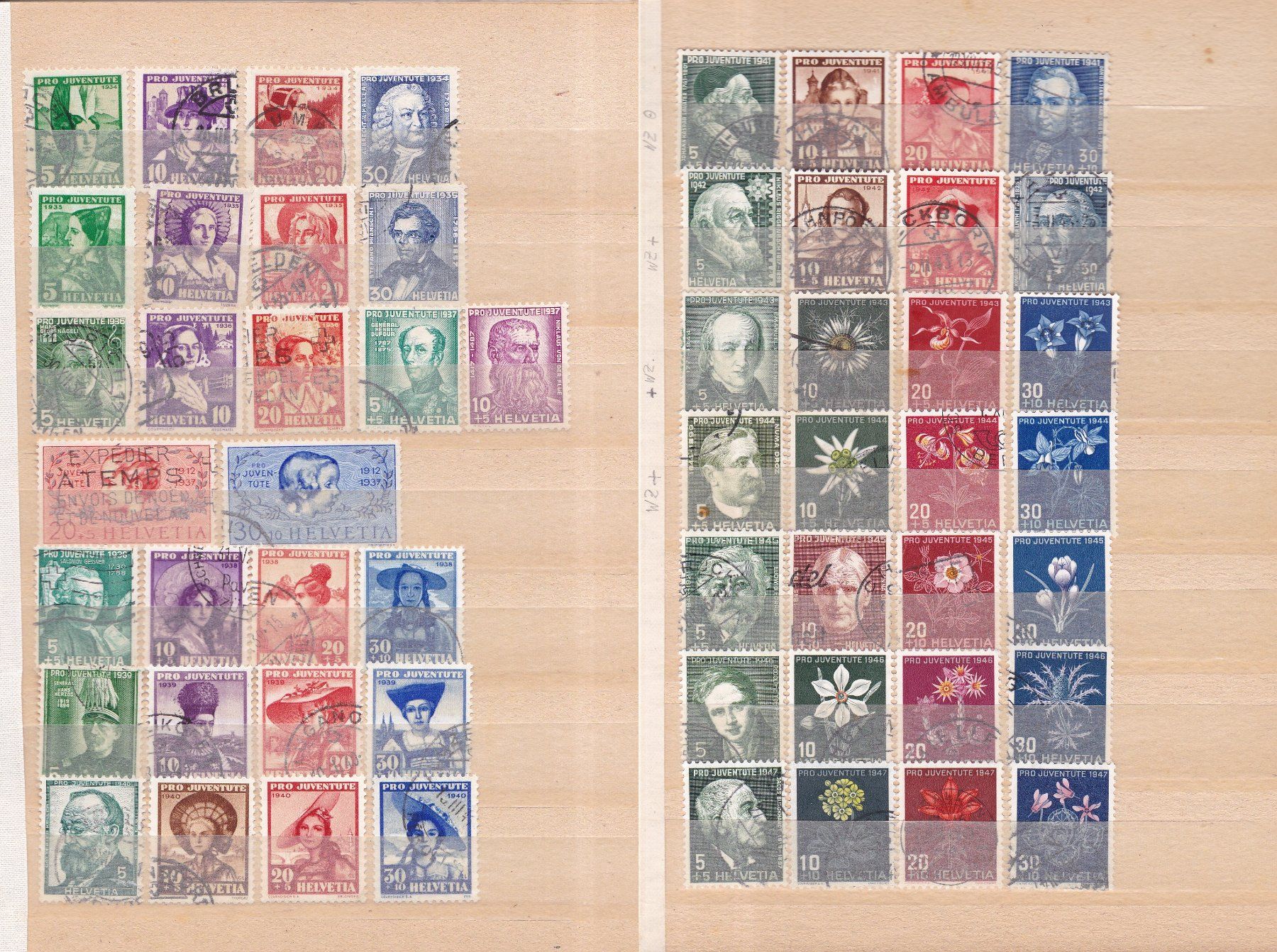 Alle Briefmarken: Pro Juventute Briefmarkenalbum – Gebraucht aus Münchwilen AG von Nesar 2