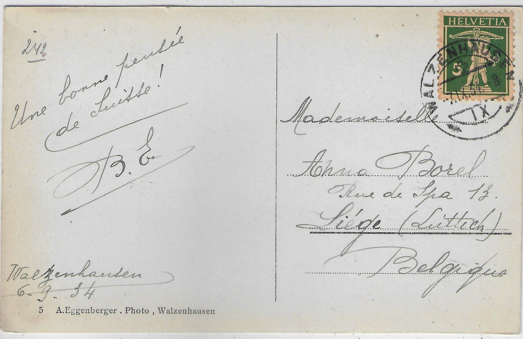Cartoline postali: Walzenhausen - Bad-Hotel & Kurhaus – Usato da Ettingen venduto da Kartenplanet 1