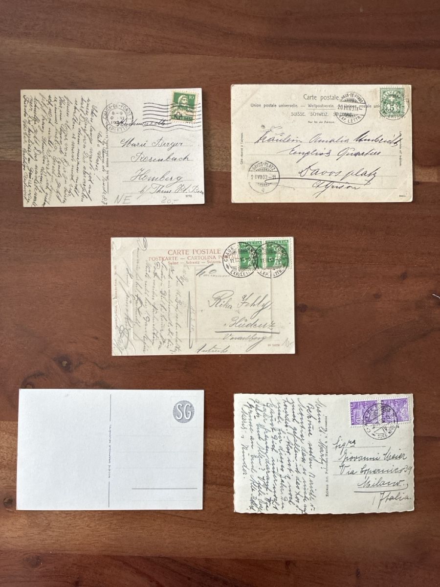 Cartoline postali: 10 Ansichtskarten Schweiz von La Chaux de Fonds NE – Usato da Oftringen venduto da Cla.vD.74 1