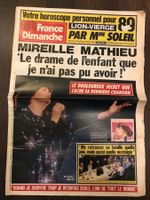 France Dimanche 1988 Mireille Mathieu Florent Pagny ...