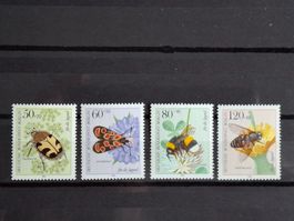 Berlin 1984 Mi.Nr. 712 - 715 Bestäuberinsekten. Postfrisch.