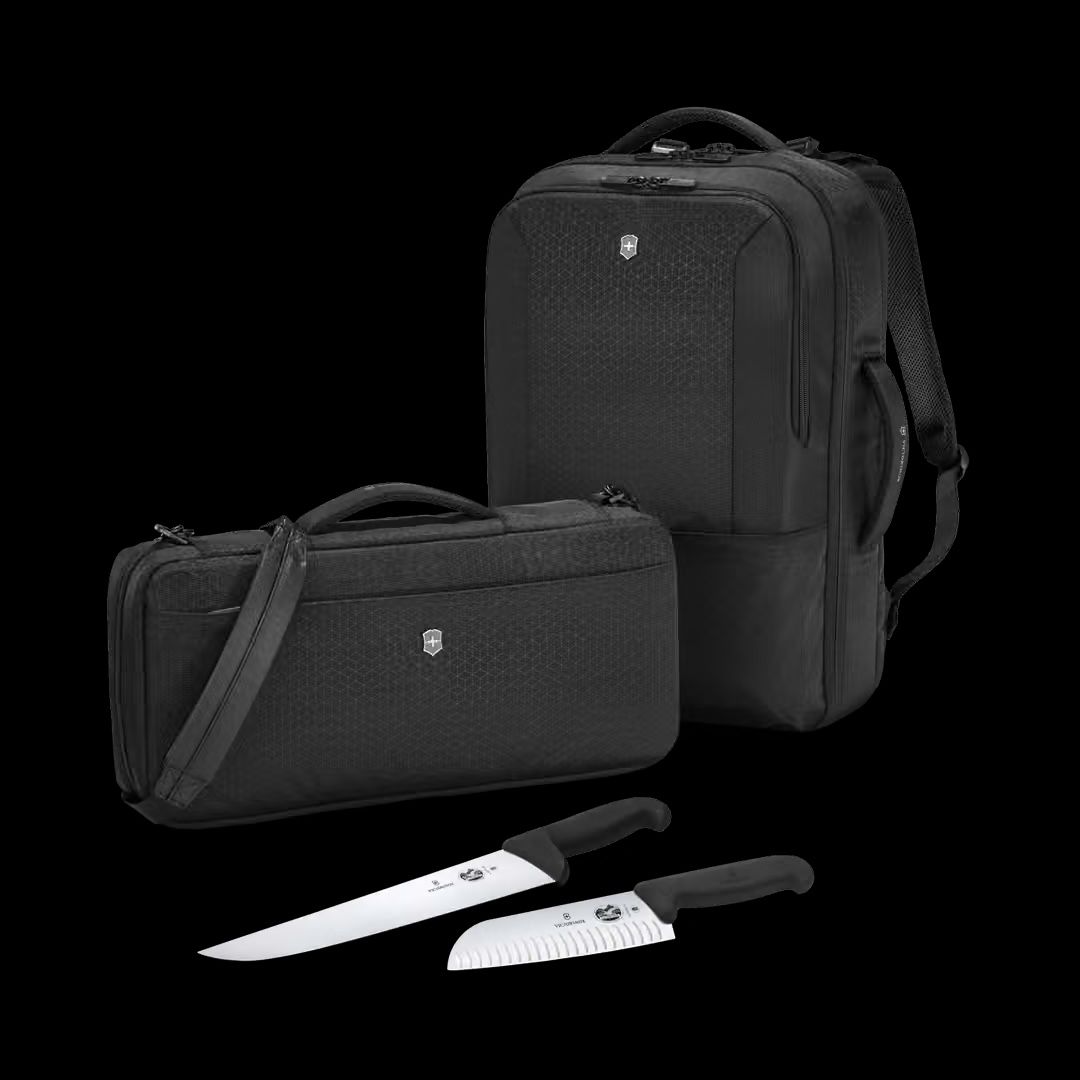Victorinox Messer: Victorinox Kochrucksack und Messermappe – Neu (gemäss Beschreibung) aus Luzern von Ilarizona