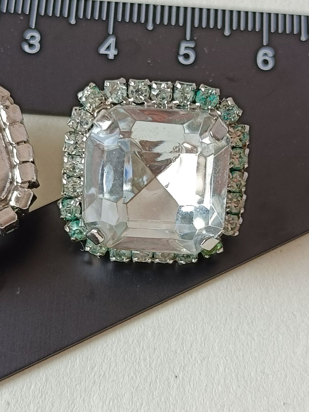 Ohrringe & -stecker: Ohrstecker mit grossem Kristall & Strass-Einfassung – Gebraucht aus Bern von Nata_li 6