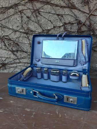 Valise Koffer coiffeur vintage Friseur