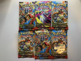 6 Pokémon Mega Evolution Booster Packs ungeöffnet EN neu