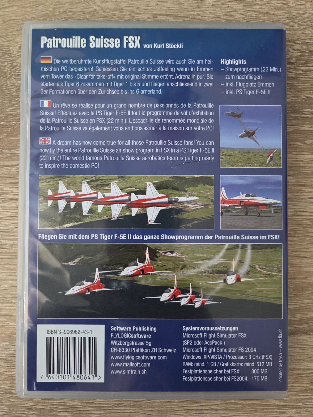 Giochi: Patrouille Suisse X - addon for Flight Simulator X FSX - PC – Usato da Carouge GE venduto da Franllo 1