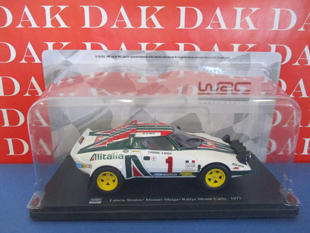 Décalcomanies 1/12 Lancia Stratos, Rallye Monte-Carlo 1977, Ref 1953, Neuves