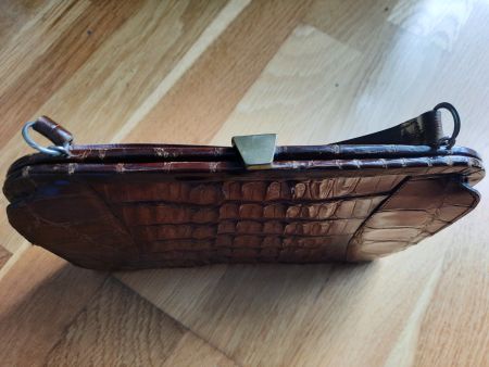 Vintage Krokodil Handtasche, 40er Jahre
