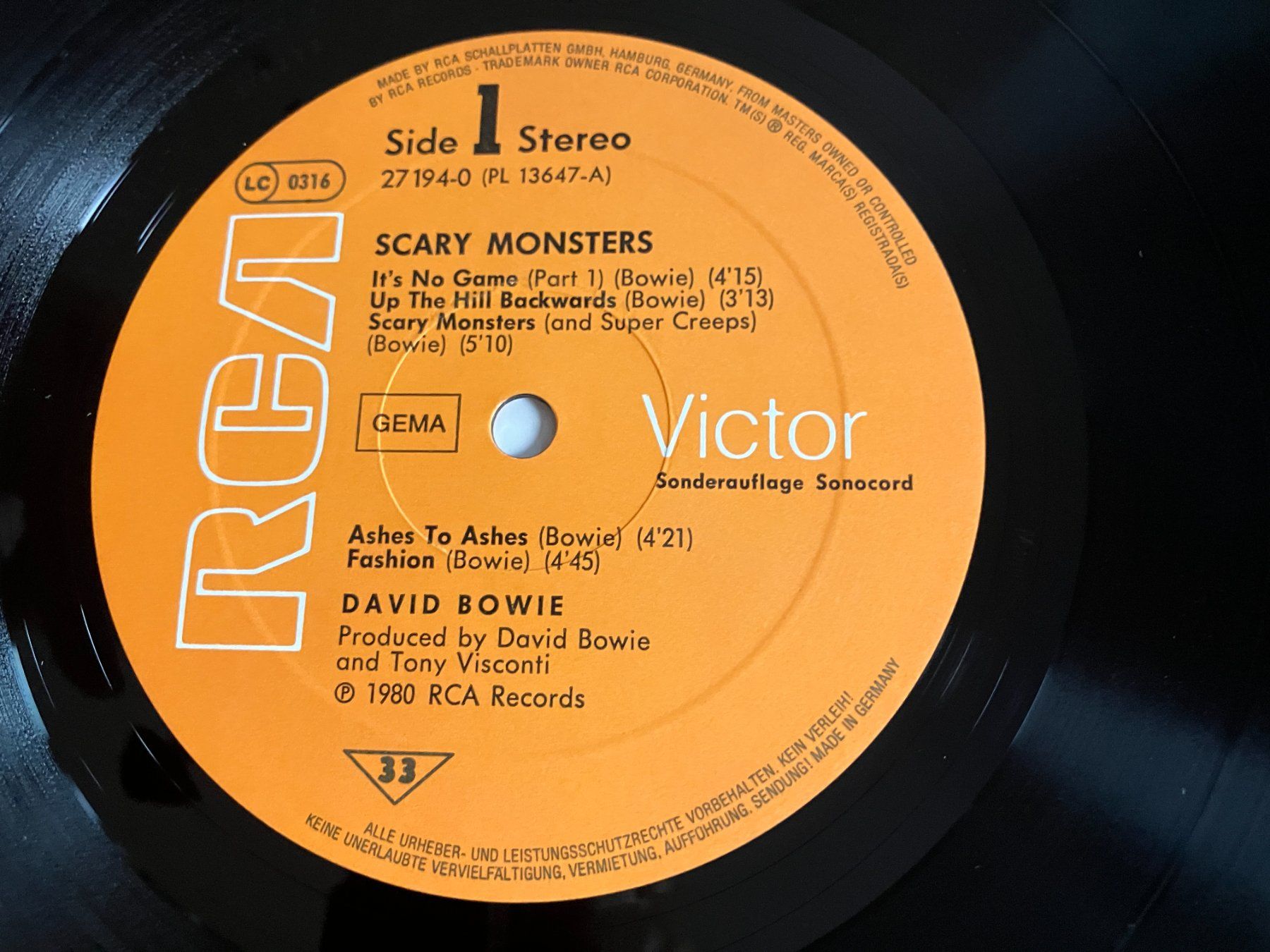 Dischi in vinile: David Bowie – Usato da Aarwangen venduto da Jukebox3 7