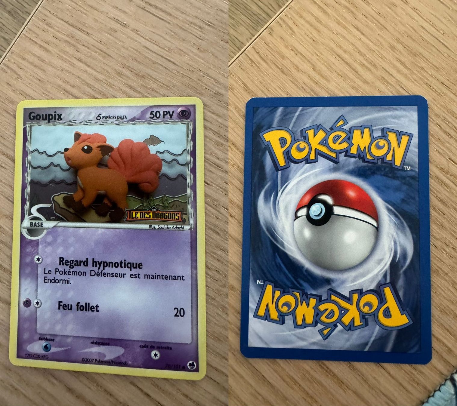 Pokémon Sammelbilder & Trading cards: Goupix 70/101 stamp, holo – Gebraucht aus Chavannes-Renens von skywalker1942