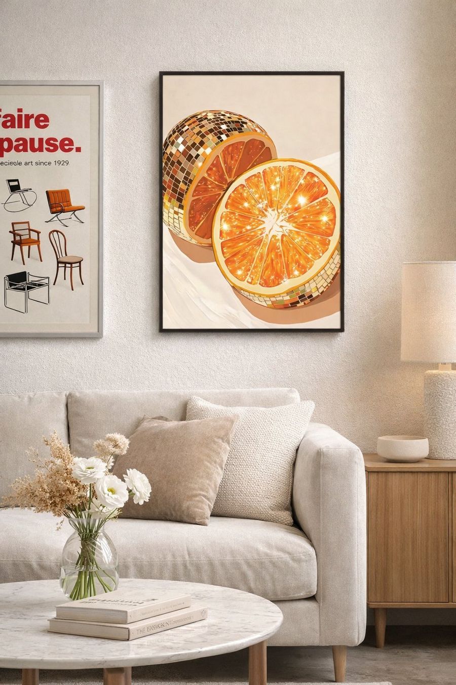 Foto & Immagini: Poster affiche Impression Chic boule Vintage rétro déco – Nuovo e nell'imballaggio originale da Meyrin venduto da Nostalgica 1