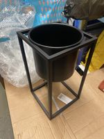Steel Flower Pot, Black, New, Chic Design, New in box