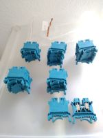 25x Schraub - Klemmen blau, NEU