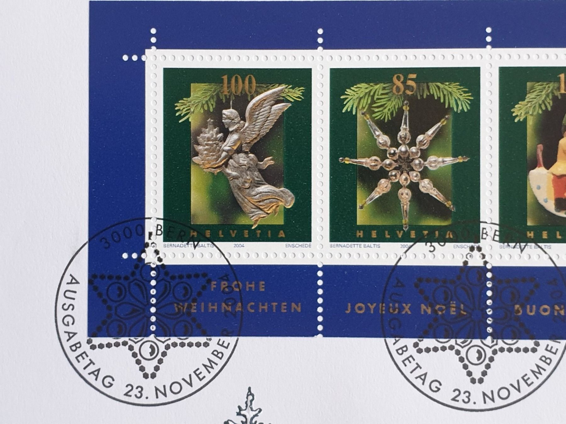 Tutti i francobolli: (151)   «Weihnachtsmarken 2004» – Usato da Schwarzhäusern venduto da Inot3 4